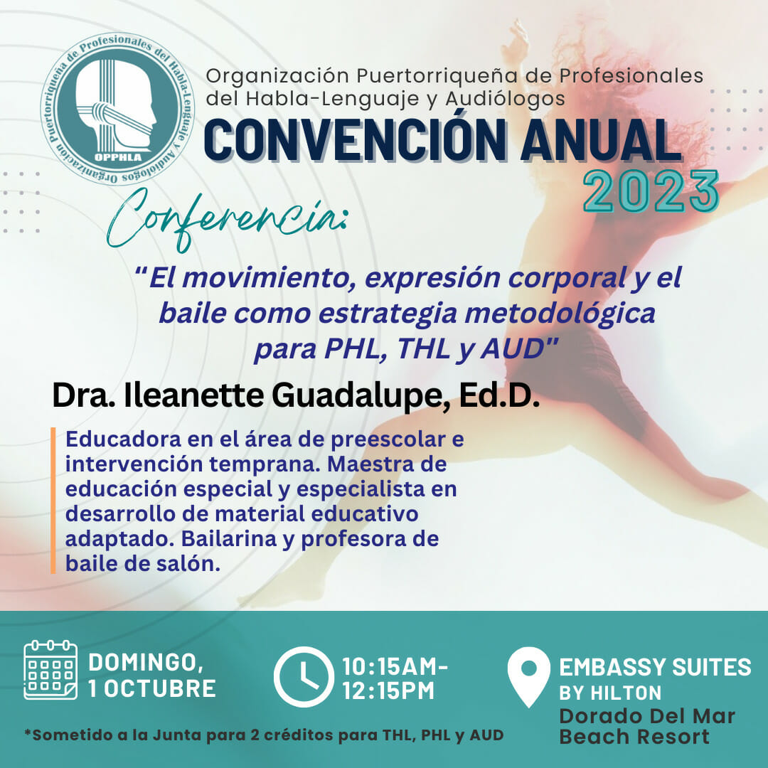 El movimiento, expresión corporal y el baile como estrategia metodológica para PHL, THL y AUD (1 de octubre de 2023) [0 créditos]