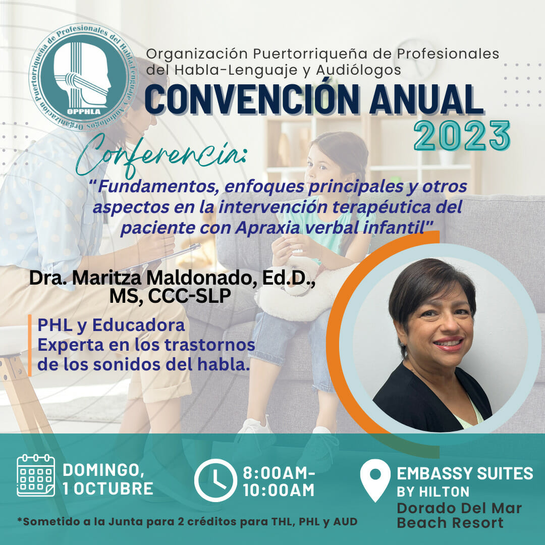 Fundamentos, enfoques principales y otros aspectos en la intervención terapéutica del paciente con Apraxia verbal infantil (1 de octubre de 2023) [0 créditos]