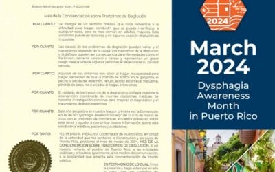 MARZO: mes de la concienciación sobre trastornos de deglución