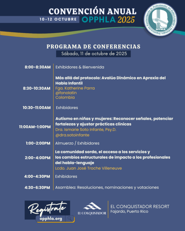 Selección de cursos a tomar en Convención OPPHLA 2025 (0CR) - Imagen 3