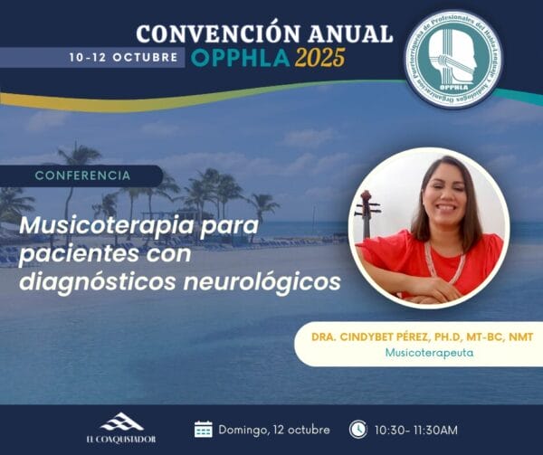 Domingo-10:30am: Musicoterapia para pacientes con diagnósticos neurológicos