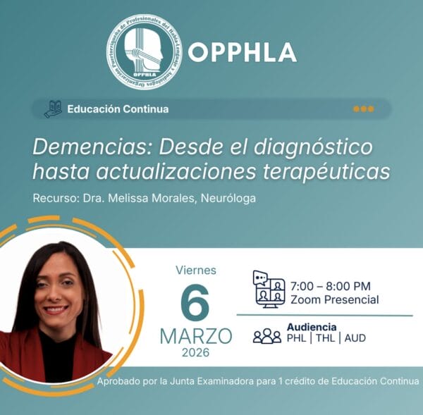 (1 crédito) Demencias: Desde el diagnóstico hasta actualizaciones terapéuticas