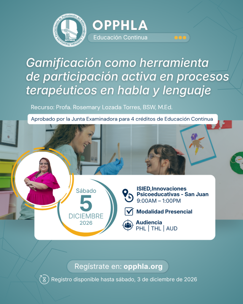 [4 créditos] Gamificación como herramienta de participación activa en procesos terapéuticos en habla y lenguaje