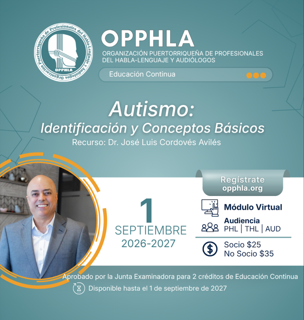 Módulo: Autismo: Identificación y Conceptos Básicos (Septiembre 2026-2027)